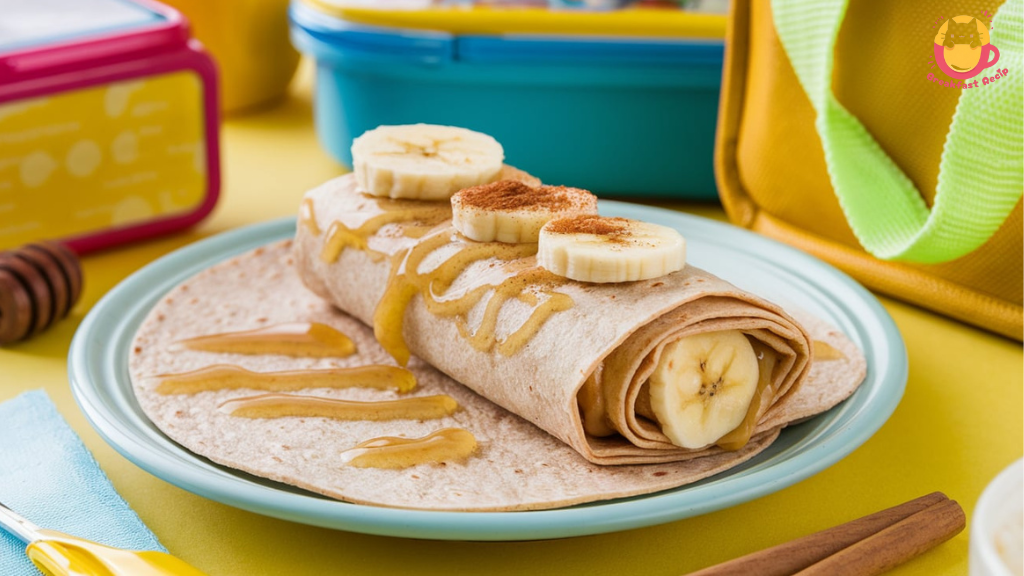 Banana and Peanut Butter Wrap: A Quick and Healthy Breakfast Idea for Kids Before School